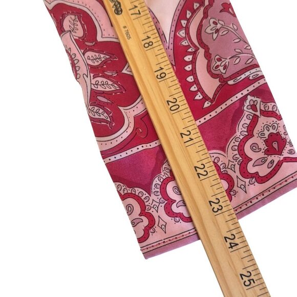 Cupcakes and Cashmere Blouse Gorgeous Pink Paisley Sz XS EUC preppy chic top - Picture 7 of 10